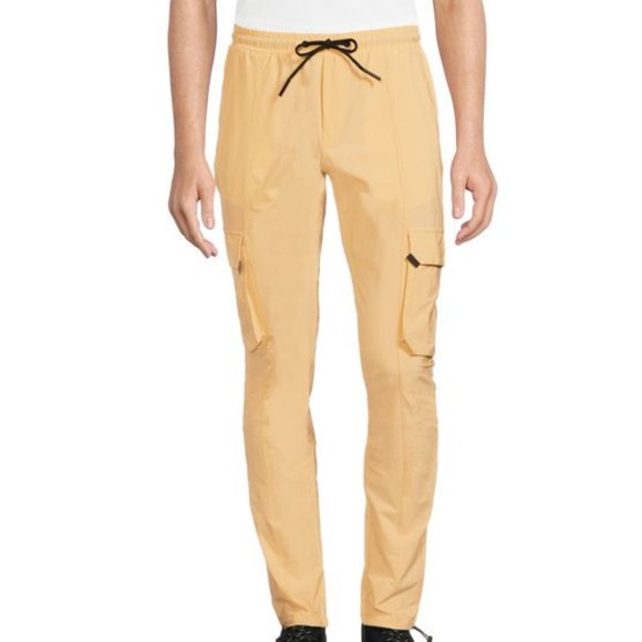 American Stitch Men's Stretch Nylon Cinched Cargo Jogger Pants, Sizes XL - Picture 2 of 6